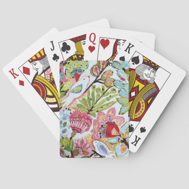 Baraja De Cartas Aves de papel II (Reverso)