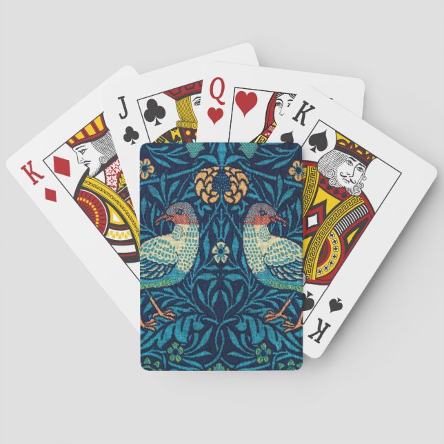 Baraja De Cartas Aves de William Morris  (Reverso)