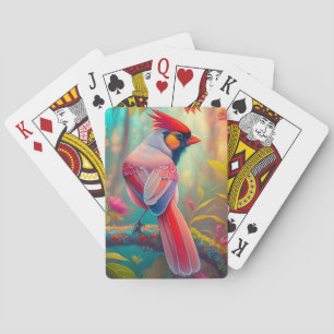 Baraja De Cartas Aves fantasmas Cardenal masculino