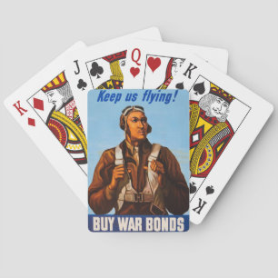 Baraja De Cartas Aviadores afroamericanos luchan contra pilotos de 
