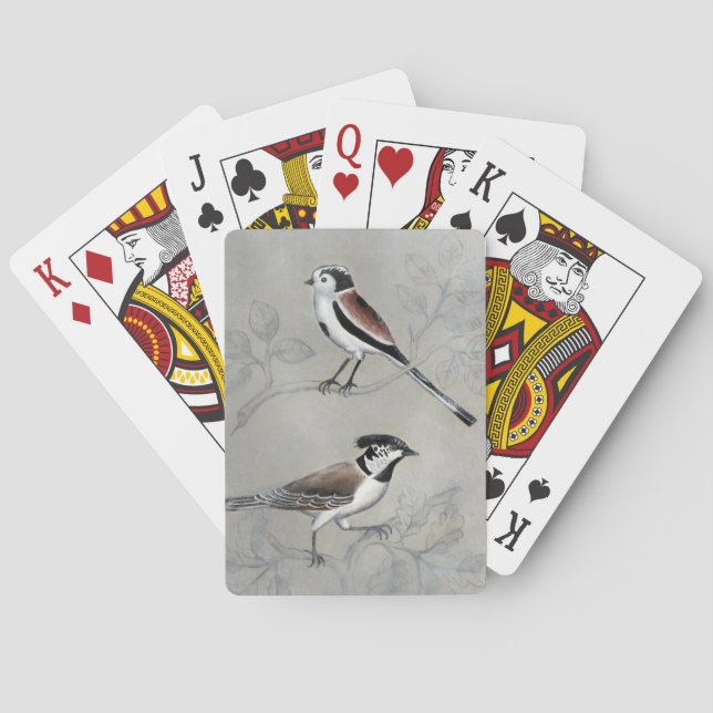 Baraja De Cartas Aviario silencioso | Un par (Reverso)
