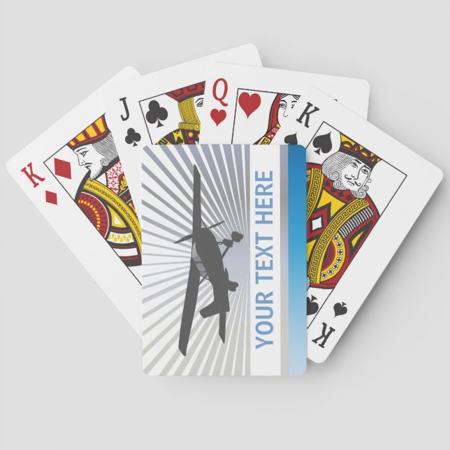 Baraja De Cartas Avión de alta altitud (Reverso)