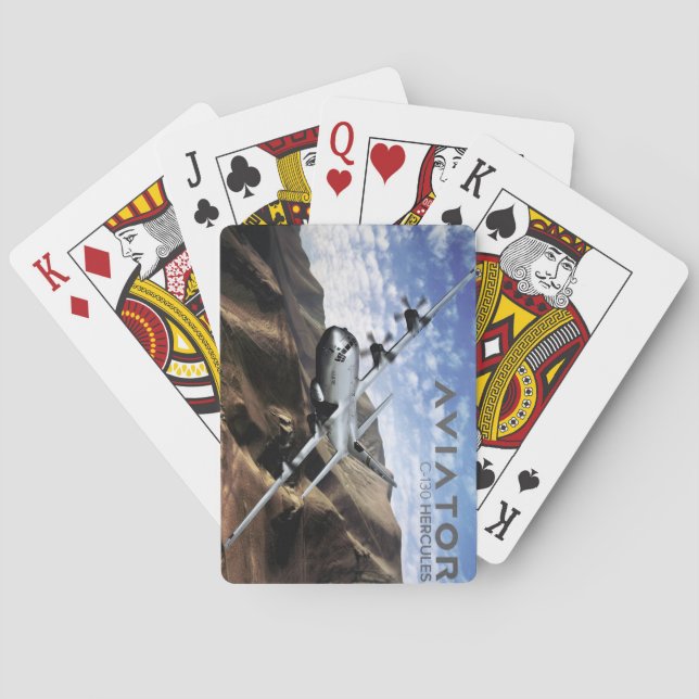 Baraja De Cartas Avión militar C-130 HERCULES (Reverso)