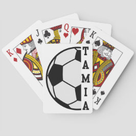 Baraja De Cartas Awesome Nombre Personalizado Soccer Ball Sports