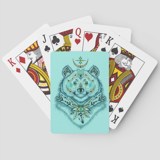 Baraja De Cartas Aztec Bear (Reverso)