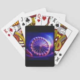 Baraja De Cartas Azul Dandelion Fractal