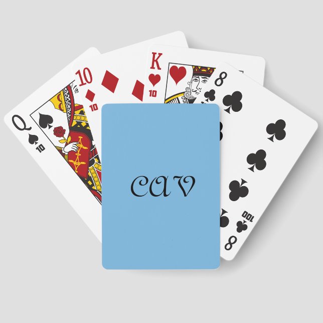 Baraja De Cartas Azul de Cornflower (Reverso )