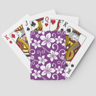 BARAJA DE CARTAS AZUL HAWAII (PLUM)