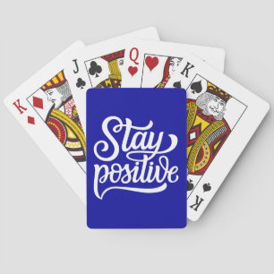 Baraja De Cartas Azul positivo