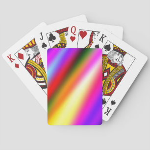 Baraja De Cartas Azul rosa oscuro color de agua abstracto arcoiris