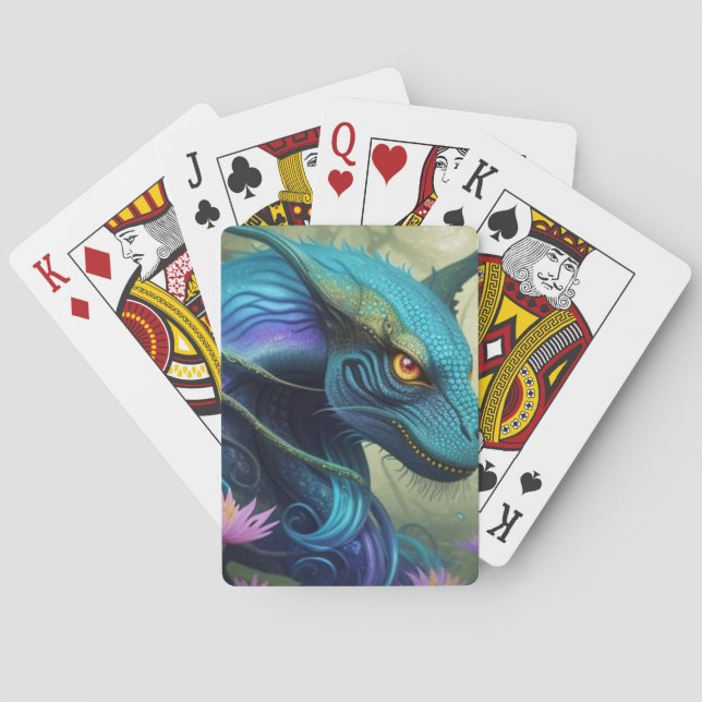 Baraja De Cartas „Azuris –Bewahrer des Zauberwaldes  (Reverso)