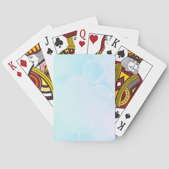 Baraja De Cartas Baby Bokeh - Azul (Reverso)