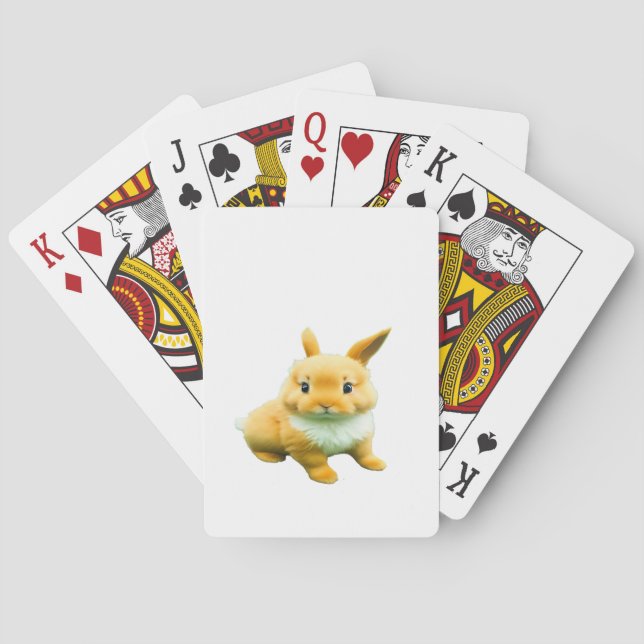 Baraja De Cartas Baby Bunny Rabbit Jumping Jax (Reverso)