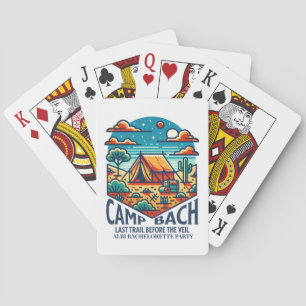 Baraja De Cartas bach camp último rastro naranja azul