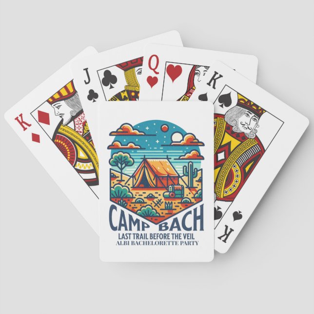 Baraja De Cartas bach camp último rastro naranja azul (Reverso)