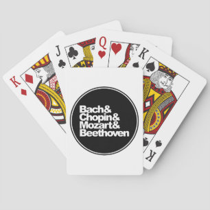 Baraja De Cartas Bach y Chopin y Mozart y Beethoven