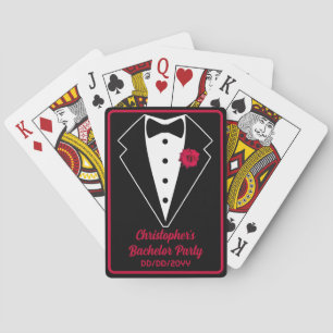 Baraja De Cartas Bacheller Party Poker Black Tuxedo Rosa Roja