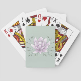 Baraja De Cartas Bachelorette Party Green and Pink Lotus