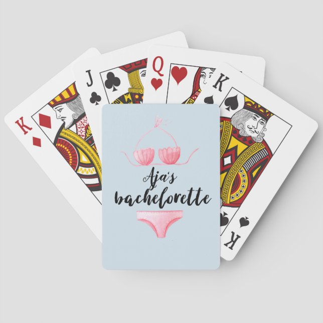 Baraja De Cartas Bachelorette personalizó (Reverso)