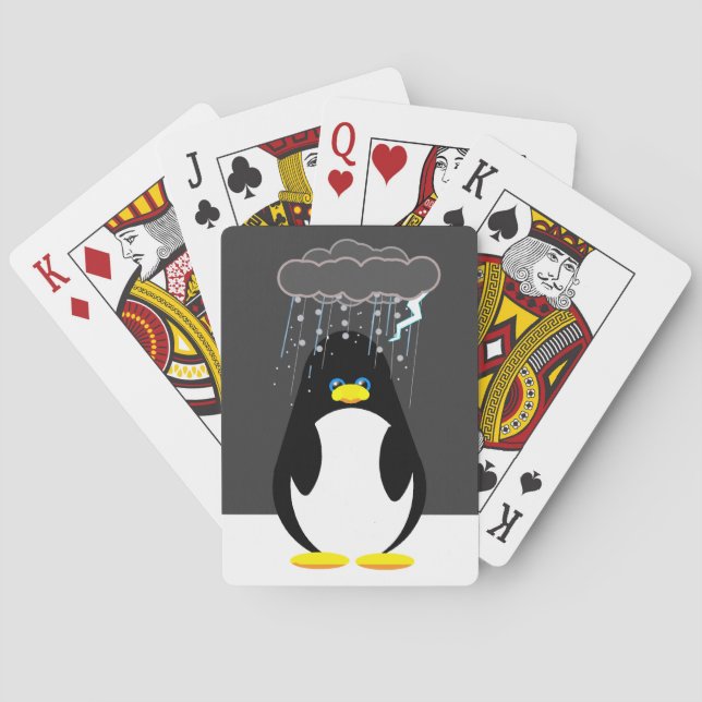 Baraja De Cartas Bad Day Penguin Button (Reverso)