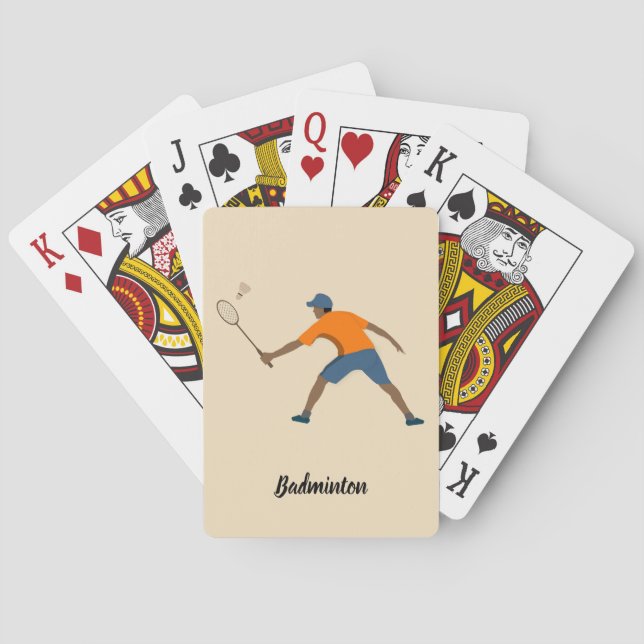 Baraja De Cartas Badminton (Reverso)