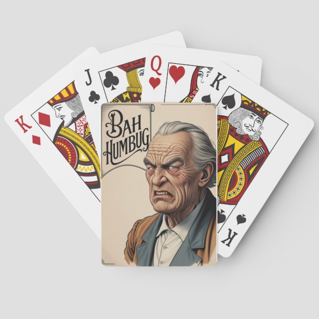 Baraja De Cartas ¡Bah Humbug! (Reverso)
