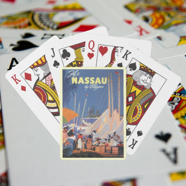 Baraja De Cartas Bahamas: Viajes de arte, vuela Nassau por Clipper (Subido por el creador)