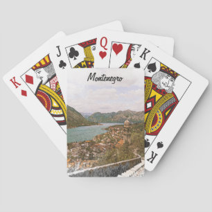 Baraja De Cartas Bahía de Kotor de Montenegro Retro