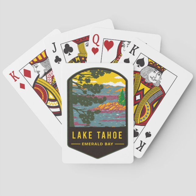Baraja De Cartas Bahía Esmeralda del Lago Tahoe (Reverso)