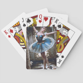 Baraja De Cartas Bailarina de ballet en tutu azul