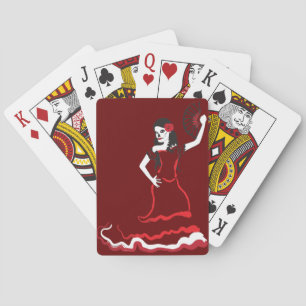 Baraja De Cartas bailarina de cráneo de azúcar española