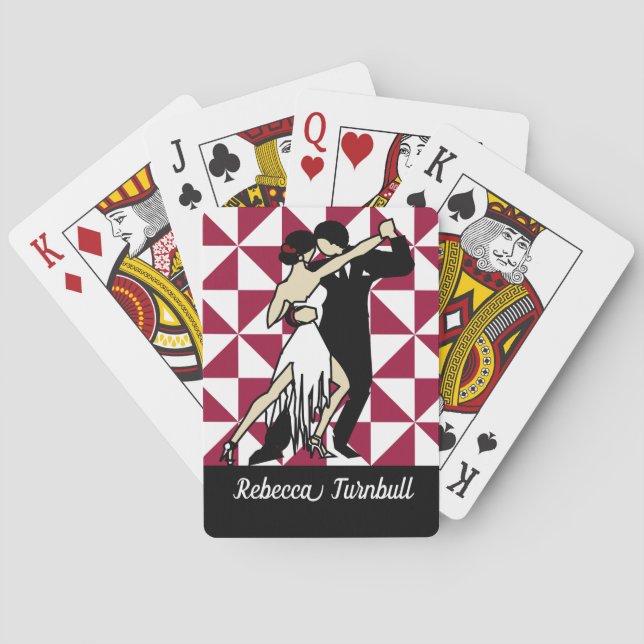 Baraja De Cartas Bailarinas de tango (Reverso)