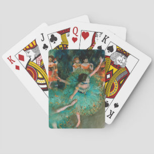 Baraja De Cartas Bailarines en verde de Edgar Degas