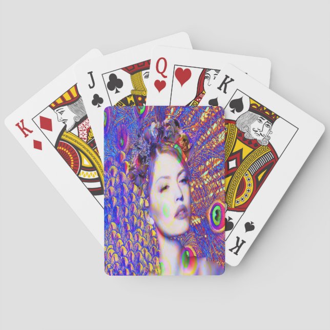 Baraja De Cartas Baile Peacock (Reverso)