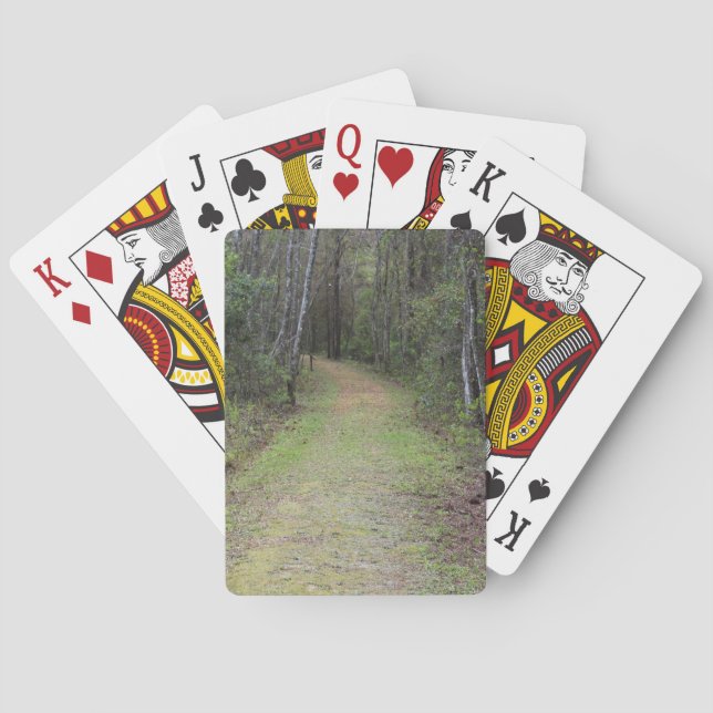 Baraja De Cartas Bajando Por El Camino (Reverso)