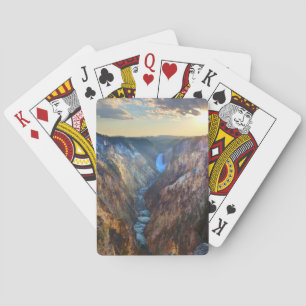 Baraja De Cartas Baje las caídas del punto del artista