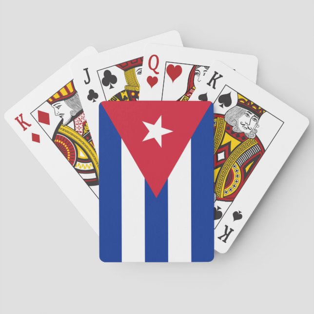 Baraja De Cartas ¡Bajo costo! Bandera de Cuba (Reverso)