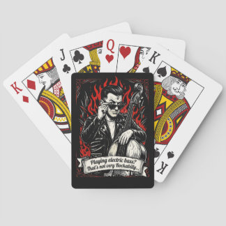 Baraja De Cartas ¿Bajo eléctrico? Eso no es muy rockabilly.