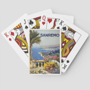 Baraja De Cartas Balas de juego de Vintage Sanremo Italia