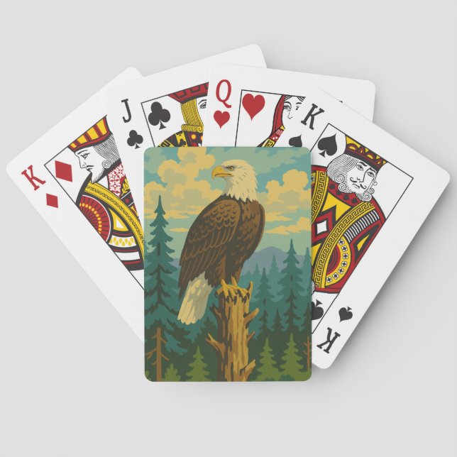 Baraja De Cartas Bald Eagle (Reverso)