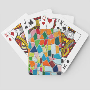 Baraja De Cartas Baldosas de mosaico brillante