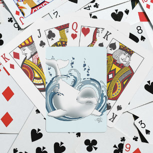 Baraja De Cartas Ballena Beluga Azul