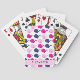 Baraja De Cartas Ballenas, Patrón De Ballenas, Tu Nombre