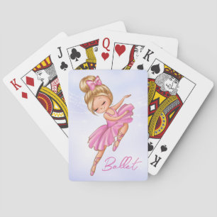 Baraja De Cartas Ballerina Chica Pink, ballet Bonito Púrpura
