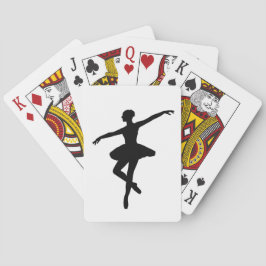 Baraja De Cartas Ballet simple Ballerina Blanca Negra