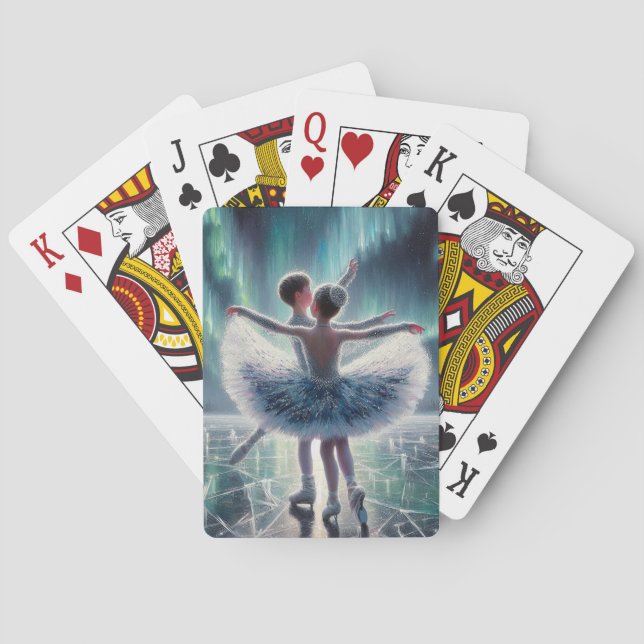 Baraja De Cartas Ballet sobre hielo (Reverso)