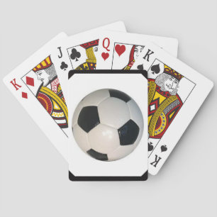 Baraja De Cartas Balón de fútbol en una baraja