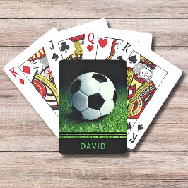 Baraja De Cartas Balón de fútbol nombre personalizado deporte de fú