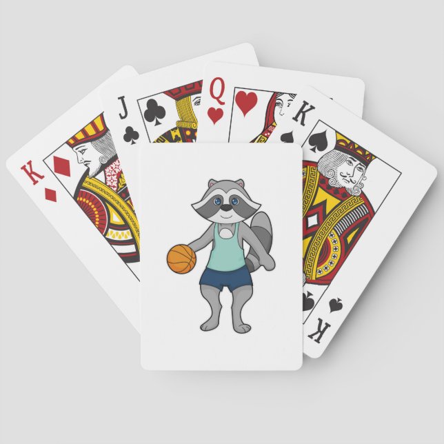 Baraja De Cartas Baloncestista Racoon (Reverso)