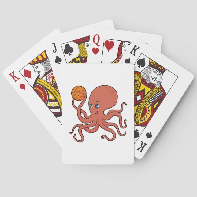 Baraja De Cartas Baloncestistas del Octopus (Reverso)